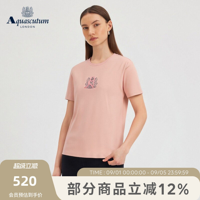 【100%棉】女士休闲印花短袖T恤图片