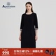 Aquascutum 连衣裙气质 天丝混纺七分袖 雅格狮丹秋冬新品 女士修身