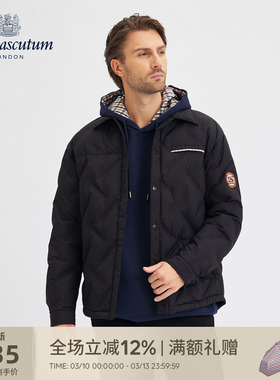 Aquascutum/雅格狮丹冬季新品时尚男女同款轻薄羽绒服Q50J7BZ0A1