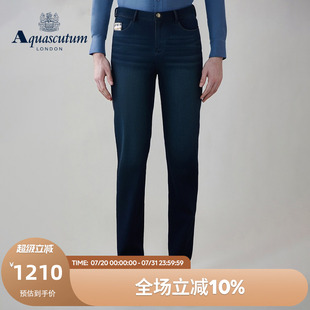 直筒牛仔裤 Aquascutum 修身 雅格狮丹2024秋冬新品 Q5072EM021 男士