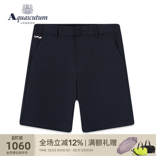 男休闲裤 新品 短裤 薄款 Q4971EM011 Aquascutum 五分裤 雅格狮丹夏季