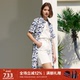 Aquascutum 雅格狮丹春夏新品 女士连衣裙裙子翻领a字Q4773EL021
