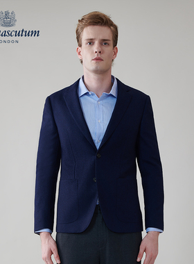 Aquascutum/雅格狮丹秋冬新品时尚男休闲简约西装外套Q5054EM011
