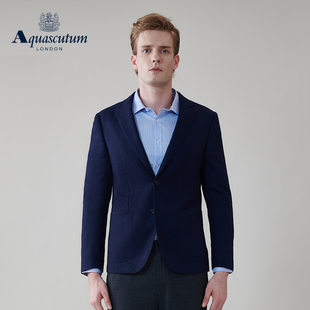 男休闲简约西装 时尚 外套Q5054EM011 雅格狮丹秋冬新品 Aquascutum