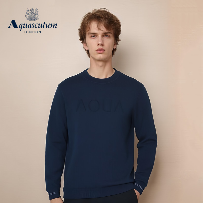 【雅格狮丹】男士保暖针织羊毛衫