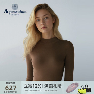 绵羊毛针织衫 Aquascutum Q5067EL0A1 女修身 时尚 雅格狮丹冬季 新品