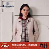 时尚 Aquascutum 雅格狮丹秋冬新品 女士小香风棉服外套Q5050EL091