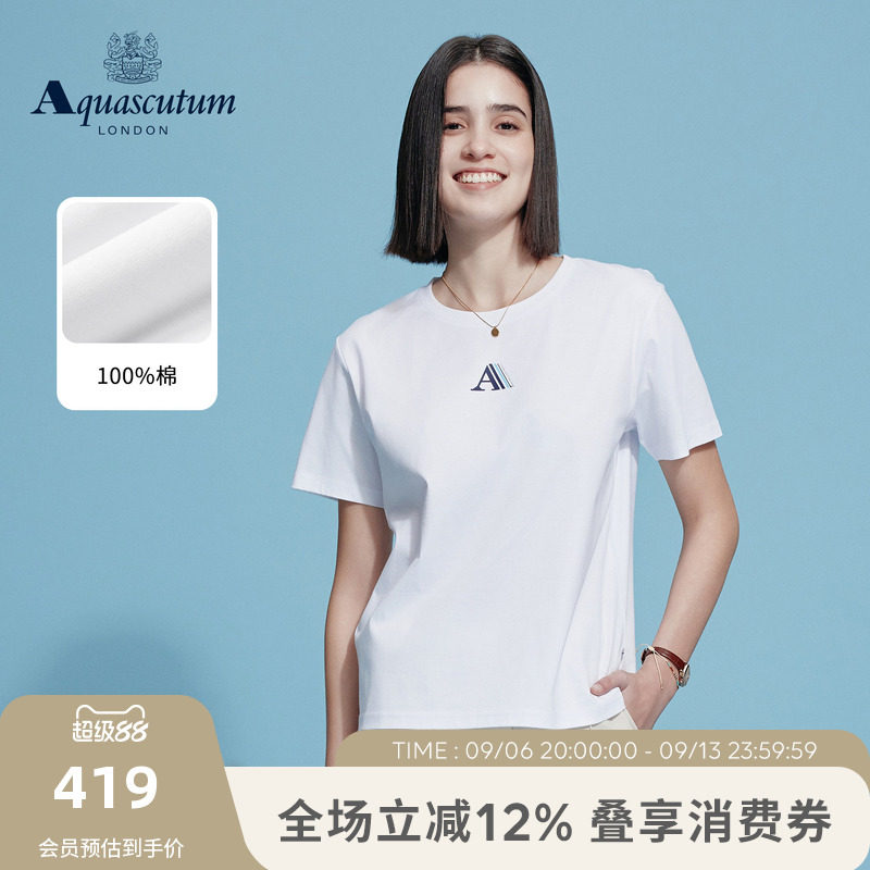 【100%棉】时尚休闲圆领短袖T恤图片