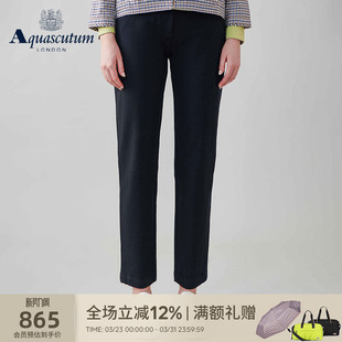 弹力休闲裤 Aquascutum 女士修身 时尚 Q5061EL061 雅格狮丹秋冬新品