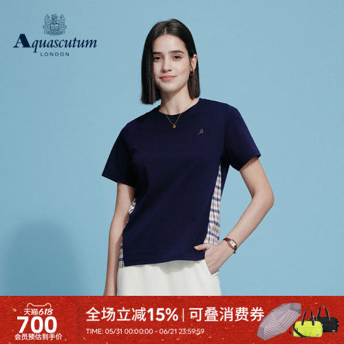 【100%棉】女士休闲圆领短袖T恤