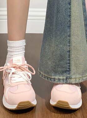 回力粉色阿甘鞋女款2025秋季新款百搭学生爆款休闲运动鞋女德训鞋