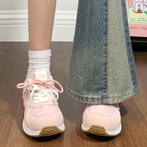 回力粉色阿甘鞋女款2025秋季新款百搭学生爆款休闲运动鞋女德训鞋