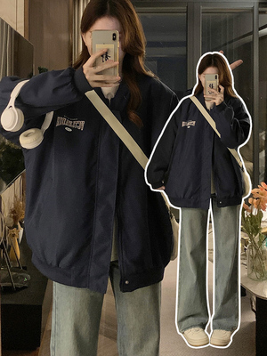 开春加厚羊羔毛绒棒球服外套女2025秋冬季新款情侣装百搭夹克棉衣