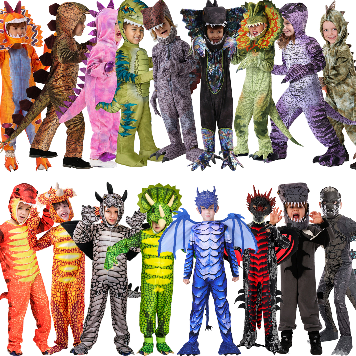 万圣节恐龙哥斯拉霸王龙演出服