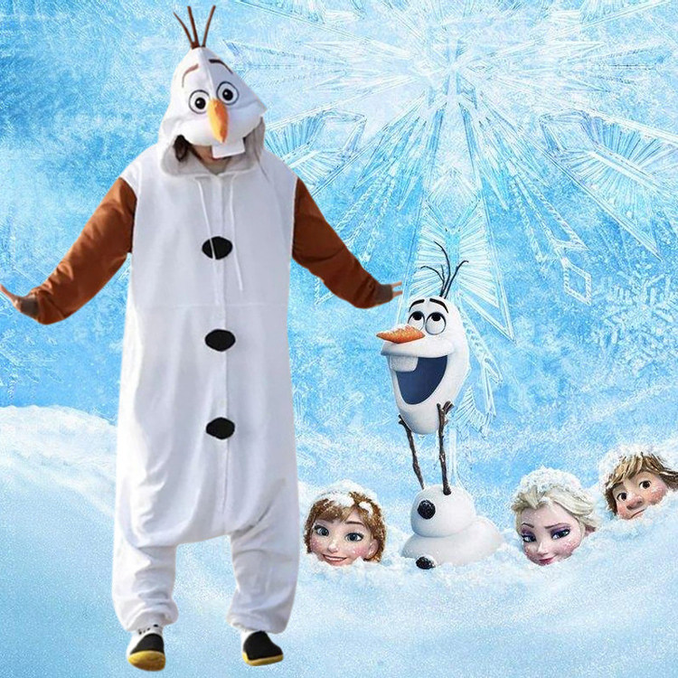 迪士雪宝cosplay装扮连体衣