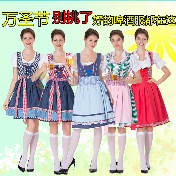 万圣节cos德国啤酒节服装成人男女情侣狂欢派对DS民族传统叮咚服