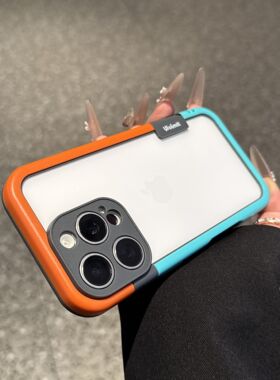 散热边框适用苹果16Pro手机壳新款iPhone15promax全包镜头14promax镂空背板2网红软壳13por简约7/8plus保护套