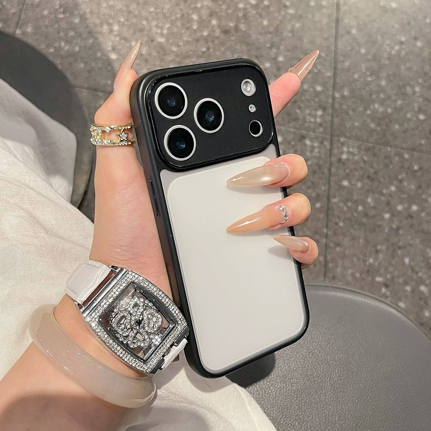 简约适用苹果16promax一体相机全包按键iPhone17超薄磨砂手机壳15pro保护套14硅胶软壳13防指纹散热12防摔Air