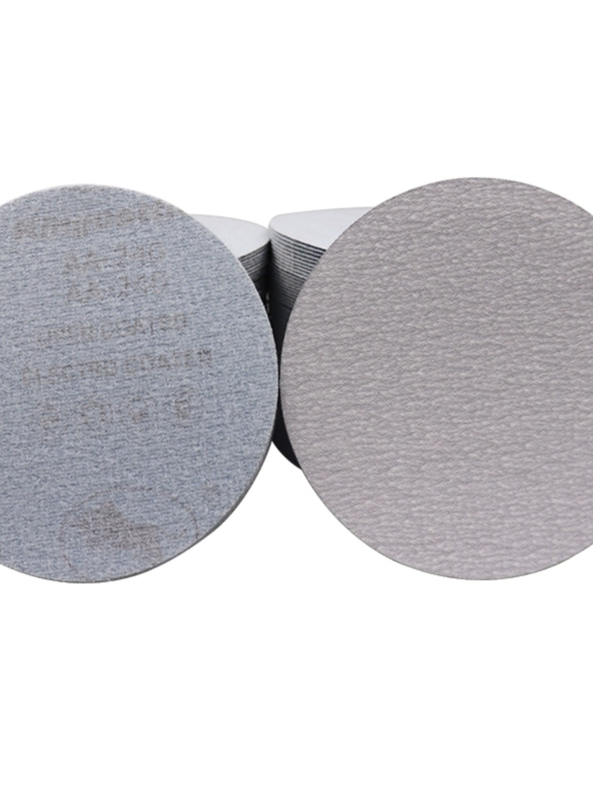 2寸白植绒50mm砂纸汽车抛光打磨木工沙皮圆盘拉绒片打磨机抛光片