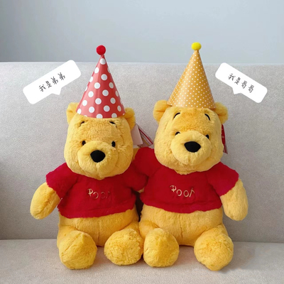 东迪fluffy噗噗维尼公仔生日礼物