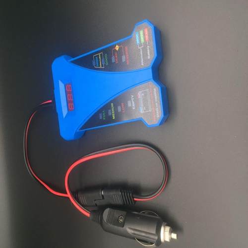 电瓶检测仪汽车摩托车蓄电池测试仪12V LED 数字测量仪测压仪B款