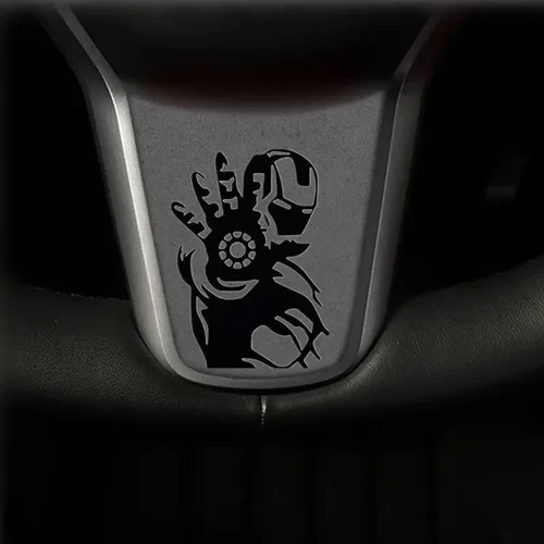 翻毛皮方向盘装饰贴盖适用于特斯拉model3毛豆3毛豆Y内饰改装配件