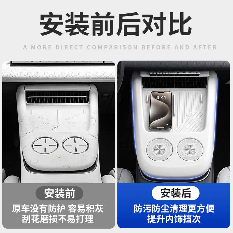 适用日产NX8无线充硅胶垫全包