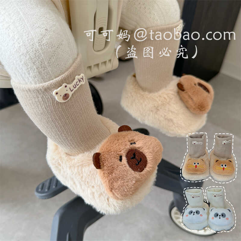冬季新款婴幼儿步前鞋软底保暖