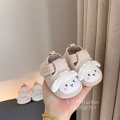 子春秋3 12个月婴幼儿步前男女宝宝学步防滑布鞋 婴儿鞋 不掉单鞋