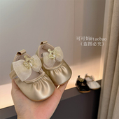 小皮鞋 春季 12个月婴儿鞋 一岁女宝宝小月龄公主鞋 软底学步单鞋