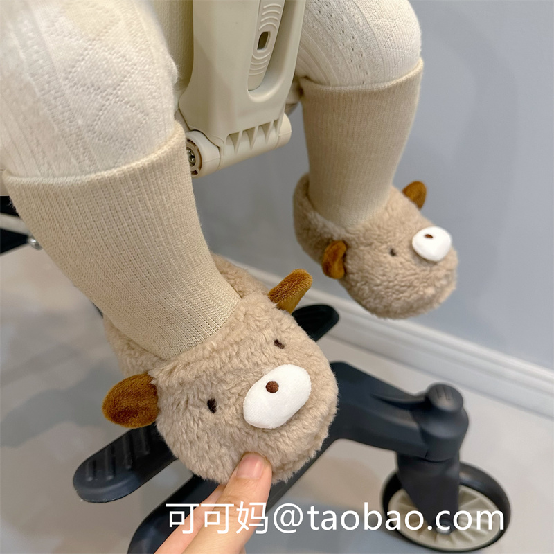 新生软底不掉跟加厚棉鞋鞋袜卡通