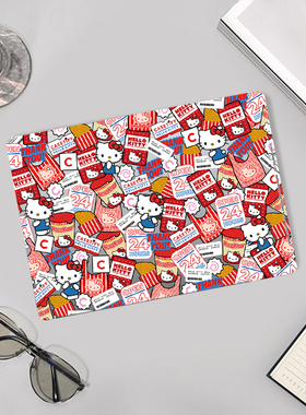 卡通可爱KT猫日单简约少女笔记本电脑保护壳适用苹果MACBOOK CASE M3 Pro13/14 M2Air13保护套16.2/15.3