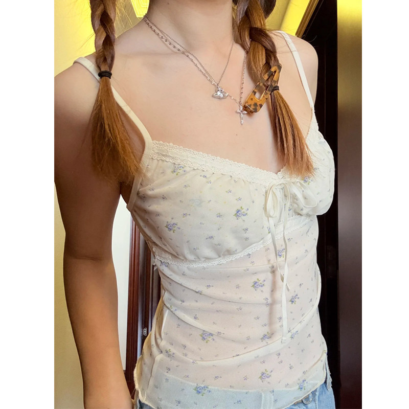 Brandy Girl新款bm纯欲风蕾丝花边短款小吊带背心上衣女,女装/女士精品,背心吊带,淘宝优惠券,粉丝福利购,淘宝优惠卷