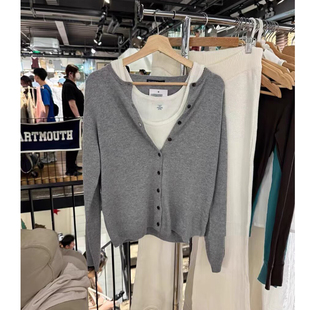 Girl美式 修身 复古bm长袖 女秋季 显瘦上衣 针织开衫 Brandy