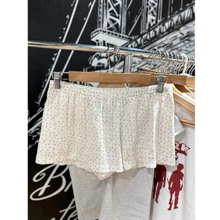 Brandy bm纯棉新款碎花短裤女简约舒适居家休闲裤
