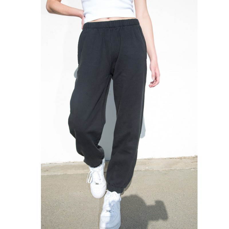 Brandy Girl官网新高腰多色休闲裤bm卫裤收脚口运动裤女灯笼裤