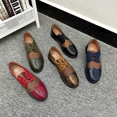 外贸大码舒适不累脚百搭小皮鞋