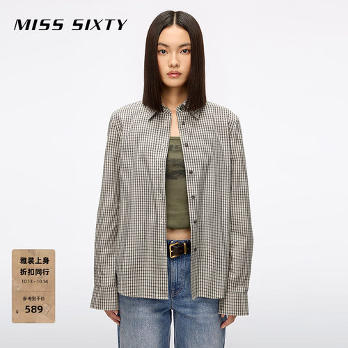 MissSixty格子长袖衬衫