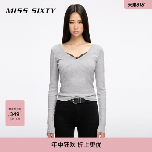 MissSixty蕾丝长袖T恤