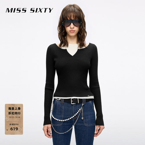 MissSixty假两件针织衫