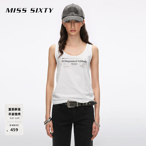 MissSixty印花无袖T恤