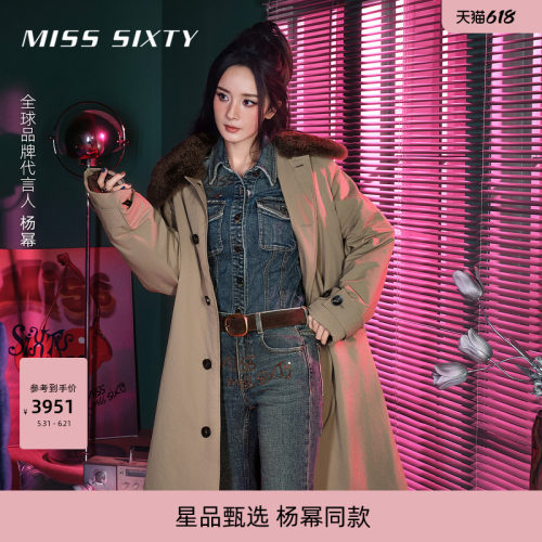 MissSixty毛领夹棉外套