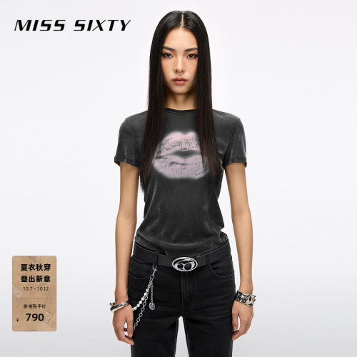 MissSixty唇印正肩T恤
