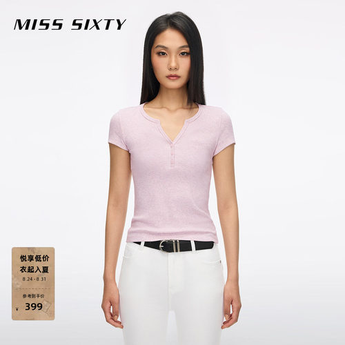 MissSixtyV领徽标T恤