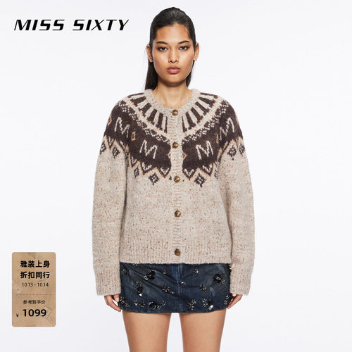 MissSixty费尔岛提花针织外套