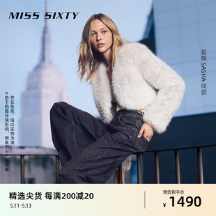 【土耳其牛仔】Miss Sixty牛仔裤女低腰阔腿复古通勤百搭休闲街头