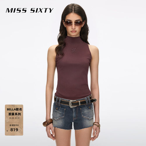 MissSixty拼贴针织背心