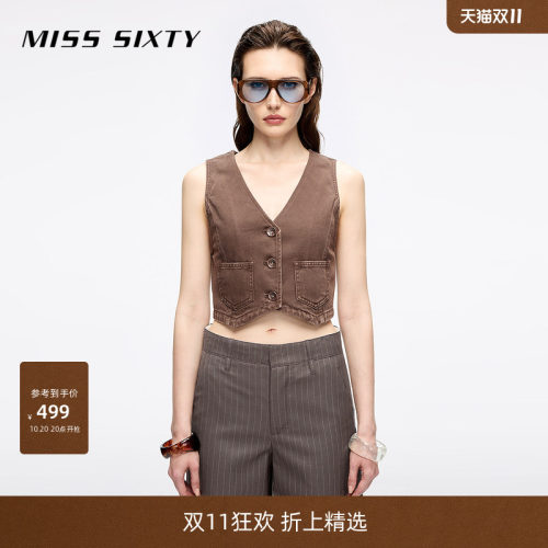 MissSixty短款牛仔马甲