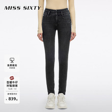 【保暖含羊绒】Miss Sixty2025冬季新款牛仔裤女显瘦小脚铅笔裤