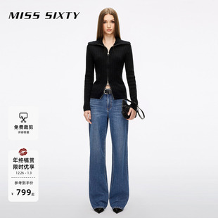 高腰直筒裤 Sixty25春秋含莱赛尔牛仔裤 Miss 百搭显瘦 免费改裤